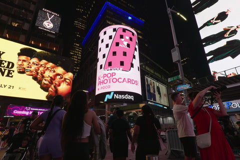 K-pop Photocard Collecting Platform 'Pocamarket' Makes a Splash with Times Square Billboard, Signals 'Global Expansion'